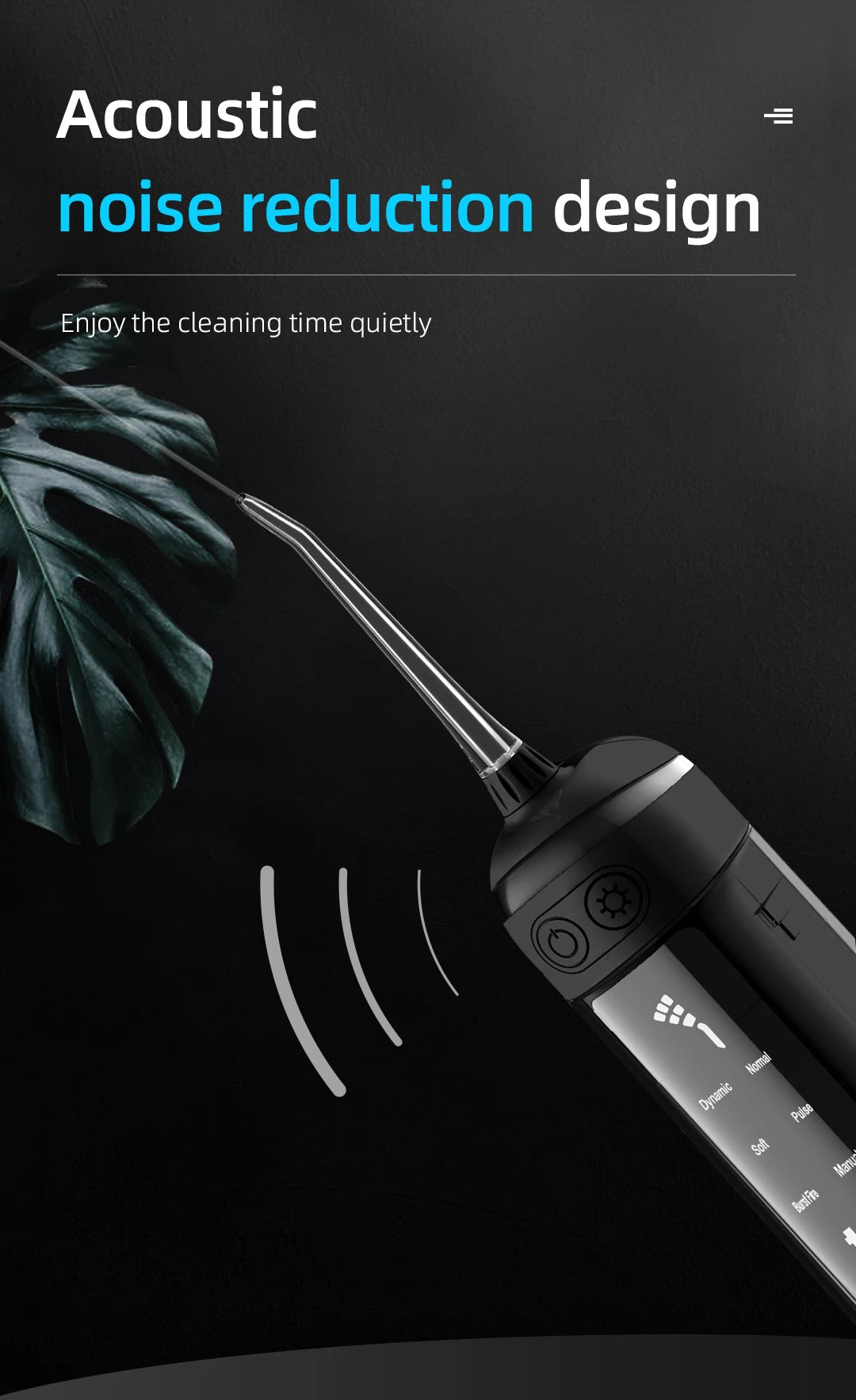 Water Flosser Oral Irrigator Tooth Scaler 6 models 40-140PSI Rechargeable Dental Water Jet IPX7 Waterproof Teeth Cleaner