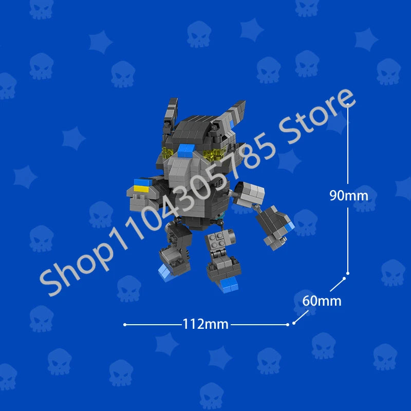 Mini Anime Brawl Stars Figures Pack Fashion Original Decorations Cartoon Heroes Model Dolls Boys Christmas Gifts Collectible