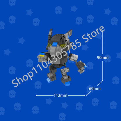 Mini Anime Brawl Stars Figures Pack Fashion Original Decorations Cartoon Heroes Model Dolls Boys Christmas Gifts Collectible