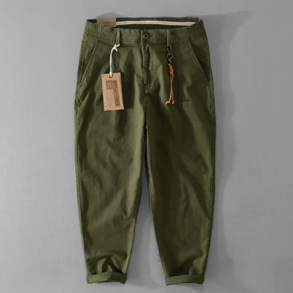 Winter New Retro Cotton Cargo Men Pants Vintage Straight Men Clothing Casual Joggers Men Trousers F7612