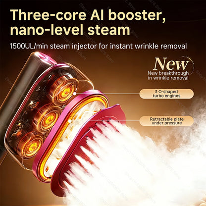 Portable Iron Clothes Machine Multi Functional Handheld Steam Iron Garment Steamers Ironing Machine Travel Vertical Steam Iron