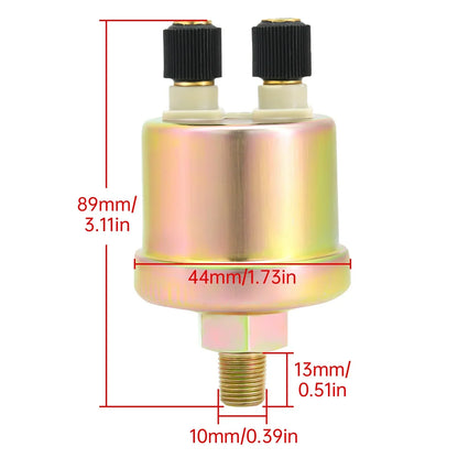 3 in 1 Car Gauge﻿ Water Temperature + Oil Pressure + Voltmeter 52mm Digital Red Backlight  Waterproof car gauge or with Sensor