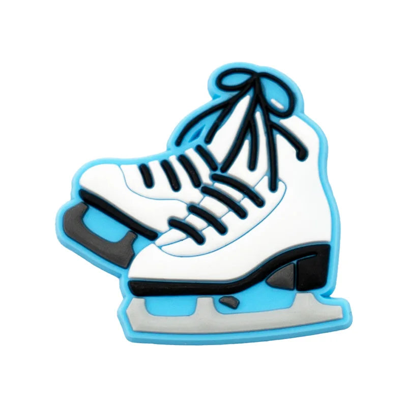 1/25PCS Christmas Style Shoe Charms Xmas Style Snowman Christmas Outfit Snowflake Shoe Accessories Pins for Clog Pins Buckles