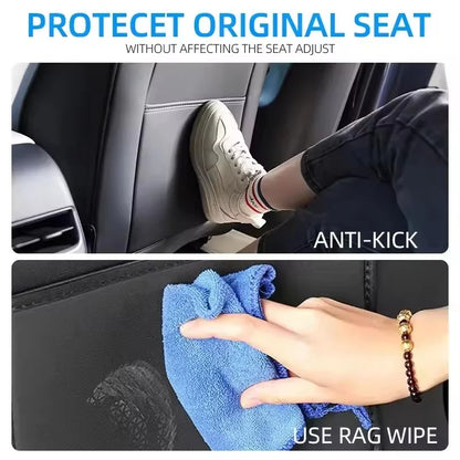 Car Seat Backrest Anti Kick Pad For Tesla Model YL Six Seats 2026 Leather Full Surround Seat Back Anti Scratch Protector Mat