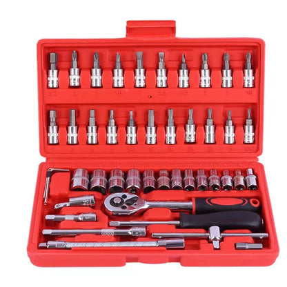 SNJUE Car Repair Tool Set Socket Box Toolbox Kit Emergency Vehicle Tools for Onboard Car Maintenance High Quality Durable Tools