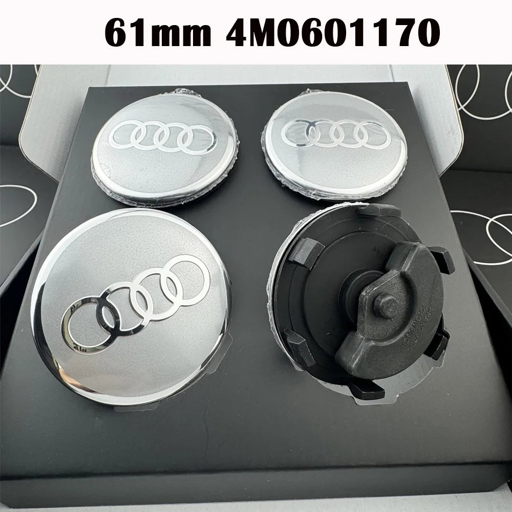 Car Floating 4pcs 60/61/68/69mm Wheel Hub Caps Hubcap Badge Styling For Audi B5 B6 B7 B8 A3 8P 8V 8L A5 A6 C6 C5 C7 A1 A7 A8 Q