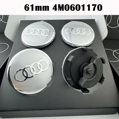 Car Floating 4pcs 60/61/68/69mm Wheel Hub Caps Hubcap Badge Styling For Audi B5 B6 B7 B8 A3 8P 8V 8L A5 A6 C6 C5 C7 A1 A7 A8 Q
