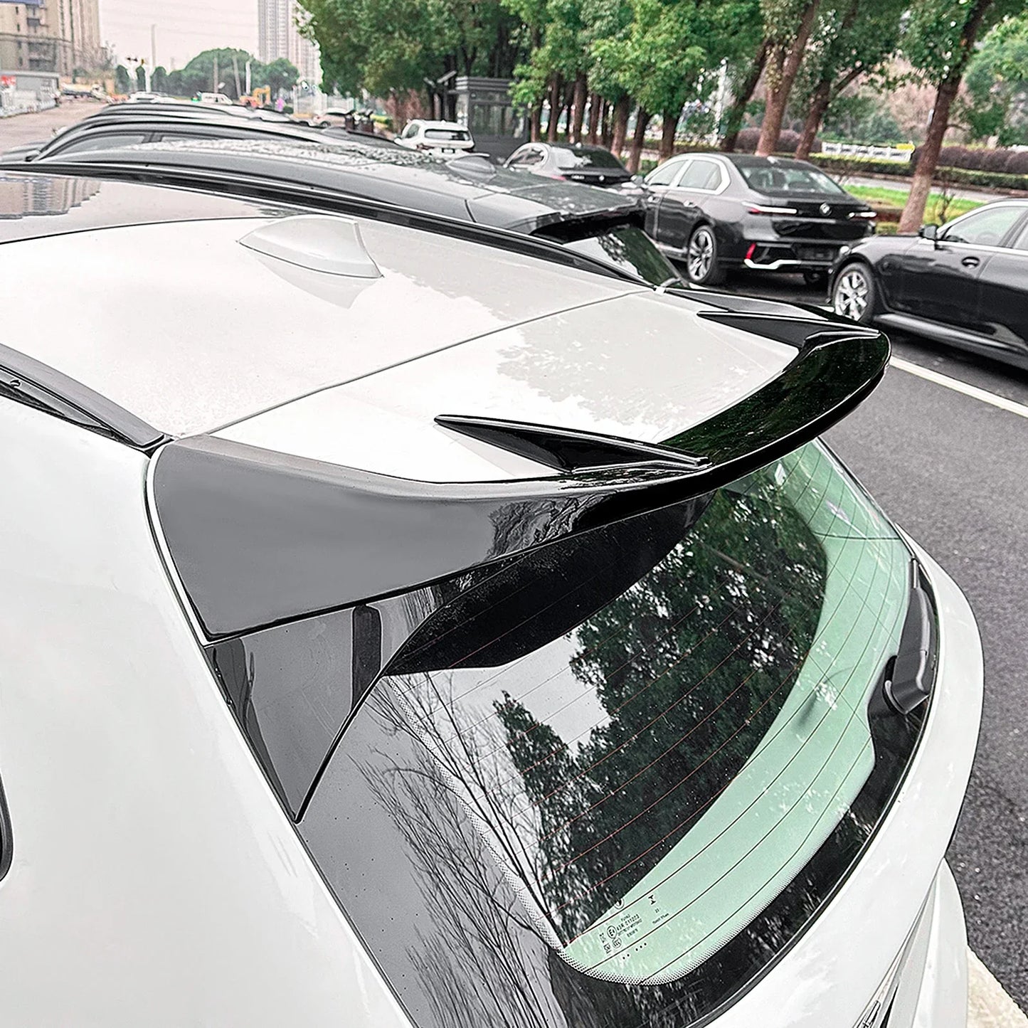 2018 -2024 for BMW X3 G01 M Sport Car MP Style Rear Roof Lip Spoiler Tail Fin Top Fixed Wing Refitted Parts Tuning Decoration