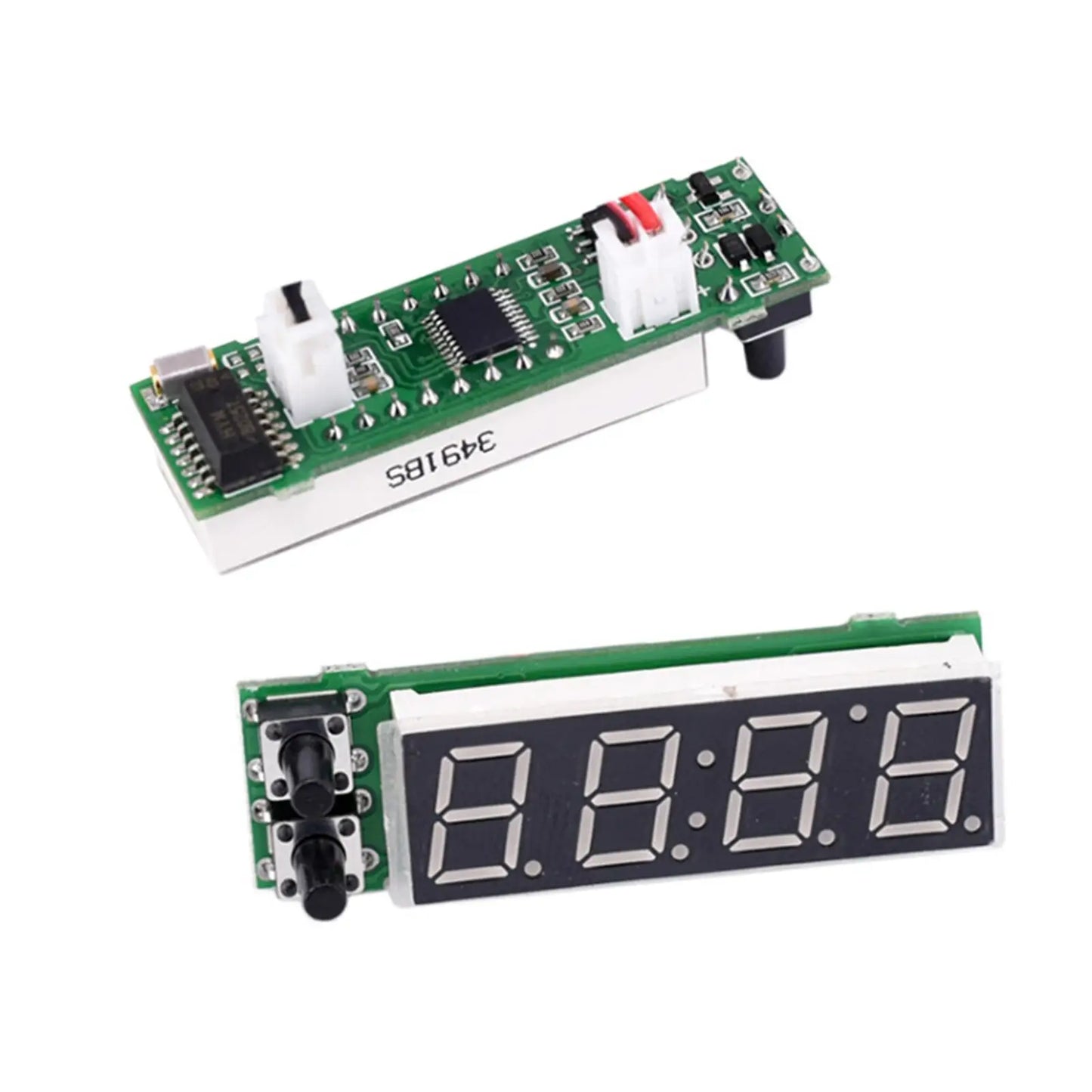 Car Clock Temperature Voltage Monitor Panel Meter Light in Weight Professional Premium 3-In-1 Durable Accessories Multifunction