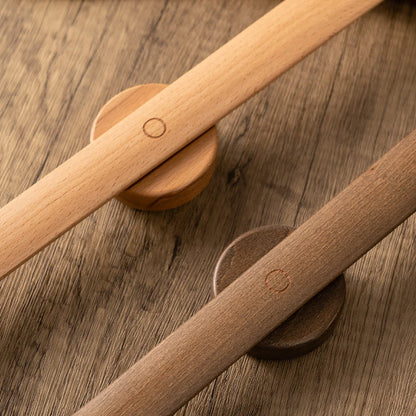 26/40/50/75cm Wooden Magnetic Shoe Horn, Wall Mount Self-Adhesive Shoe Helper with Magnetic Base