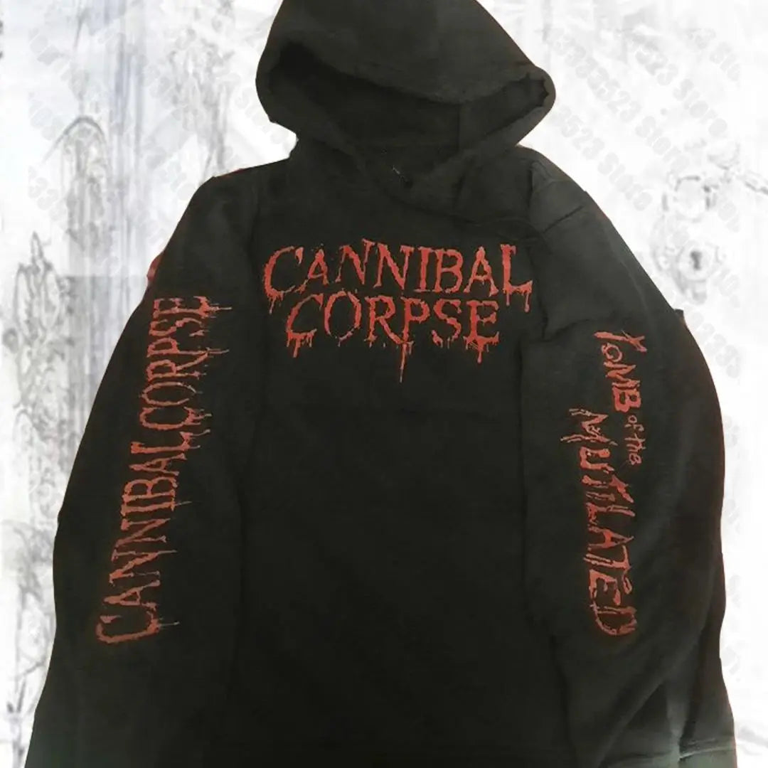 Death Metal Band Cannibal Corpse Graphic Print Hoodie Men Women Harajuku Hip Hop Punk Sweatshirt Loose Casual Oversized Pullover