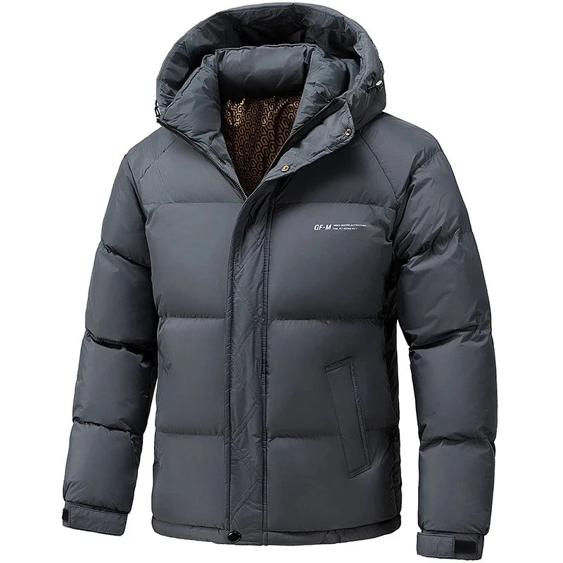 Winter Down Cotton Jacket Men's New Thickened Warm Parka Jackets Loose Casual Hooded Parkas Jacket Men's Windproof Puffer Coat