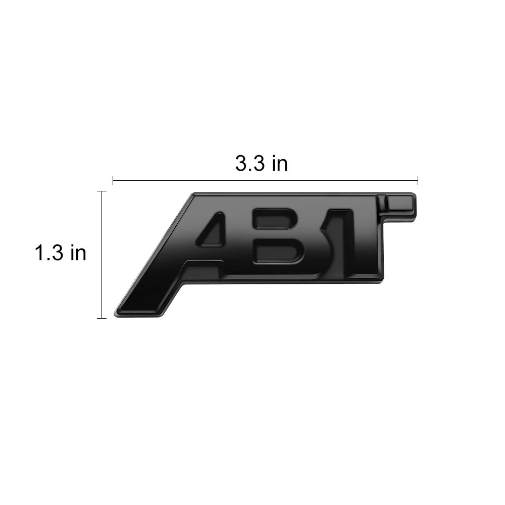 Black ABT Grille Sticker ABT Emblem Insignia Sticker For VW Audi A6 A5 A4 A3 A1 Q3 Q5 Q7 RS3 RS5 RS7 TTS RS4 S5 VW Audi Sticker