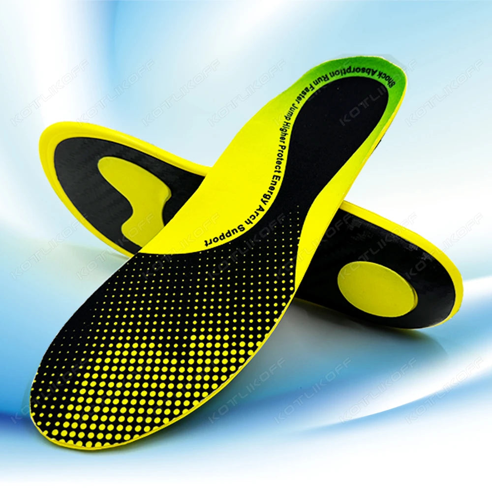 Full Palm Carbon Fiber Insoles High Elasticity Shock Absorption Outdoor Sports Running 3D Arch Support Ultra Light High Strength