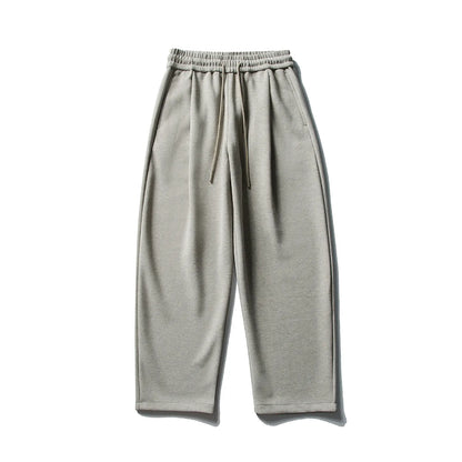 Mens Japanese Streetwear Joggers Straight Leg Solid Color Oversized Sweatpants Casual Loose Fit Sporty Pants Fashion Trousers