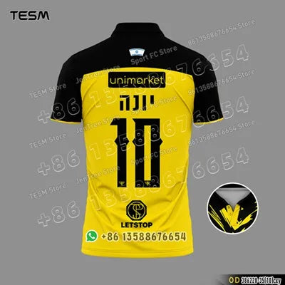 Sports POLO Shirt Summer Men Casual Short Sleeve Lapel Printed T-shirt Striped Retro Fashion Top Outdoor Team Breathable POLO