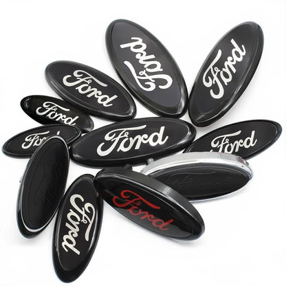 Car Logo Badge Front Rear Grille Hood Bonnet Trunk Emblem Stickers For Ford Focus Mondeo Edge Ecosport Ranger Fiesta Fusion Kuga