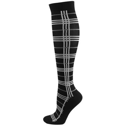 58 Styles Compression Socks 30 Mmhg Heart Star Stripe Socks New Unisex Golfs Tube Thigh Men Outdoor Long Pressure Stockings