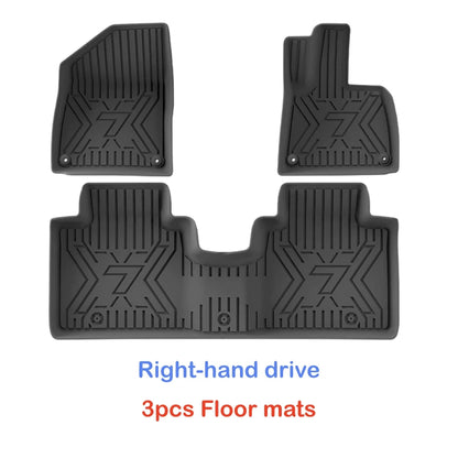 Car Floor Mats For 5 Seats Zeekr 7X 2024 2025 2026 All-Weather Cargo Liner Trunk Mat TPE Waterproof Floor Liner RHD LHD