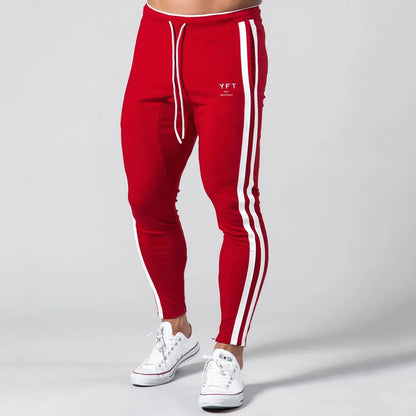 Black Joggers Sweatpants Men Casual Pants Gym Fitness Workout Sportswear Trousers Autumn Male Crossfit Running Sport Trackpants
