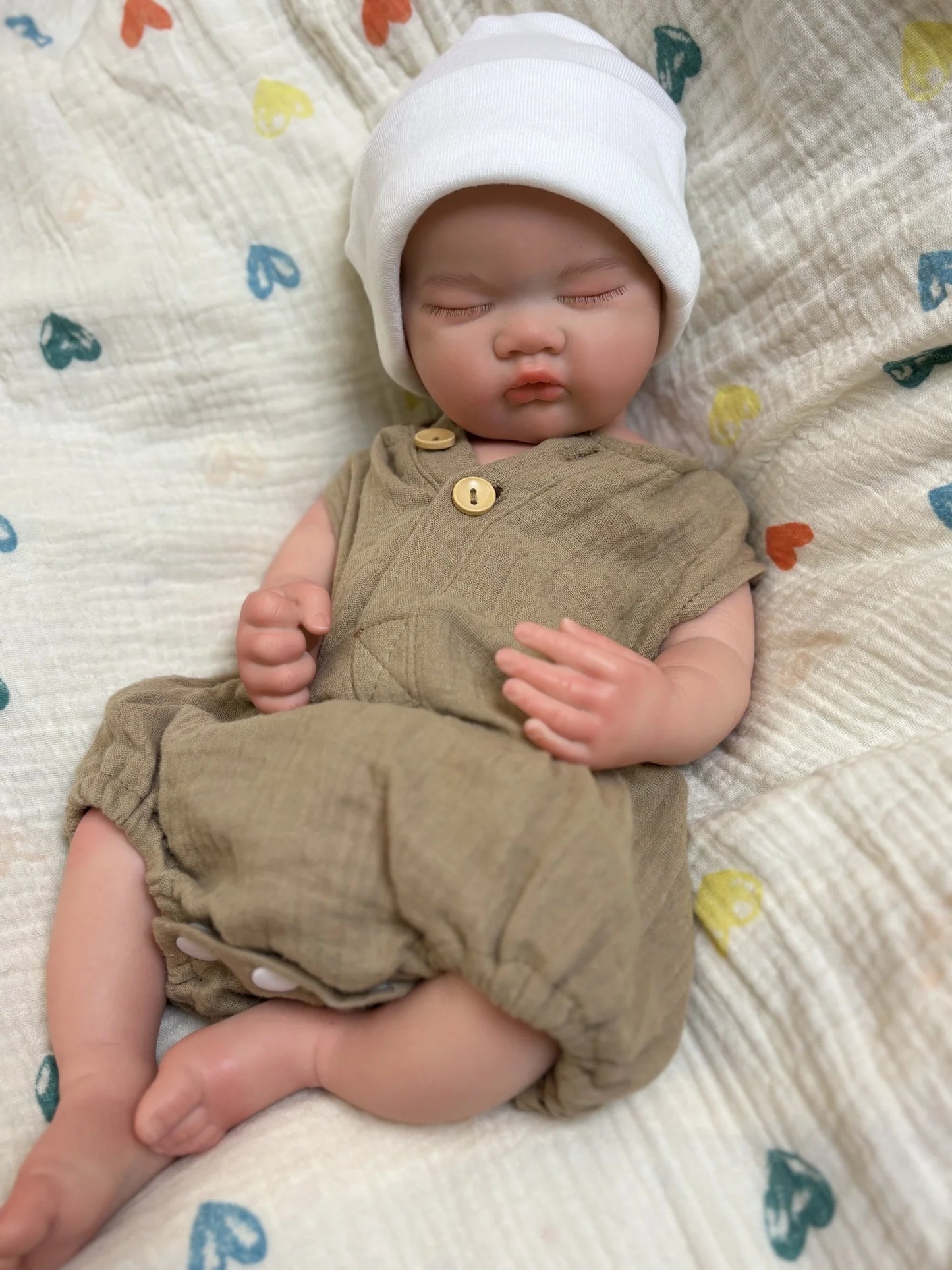 OtardDolls Open Mouth Silicone Toy 18-Inch Handmade Doll Real Soft Reborn Doll Painted/Unpainted Waterproof Cute Collectible Toy
