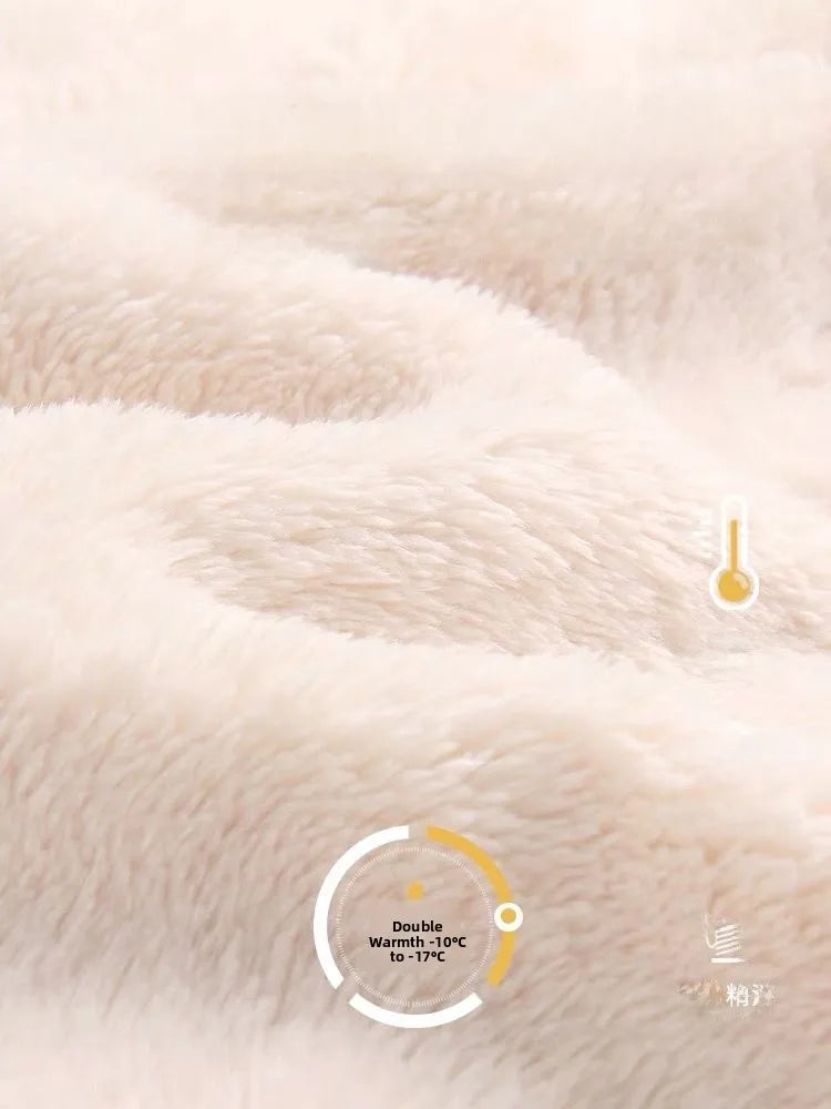 Thickened Long Coral Fleece Robe for Women Autumn Winter Plush Flannel Sleepwear Ankle-Length Men's Bathrobe Home Clothes
