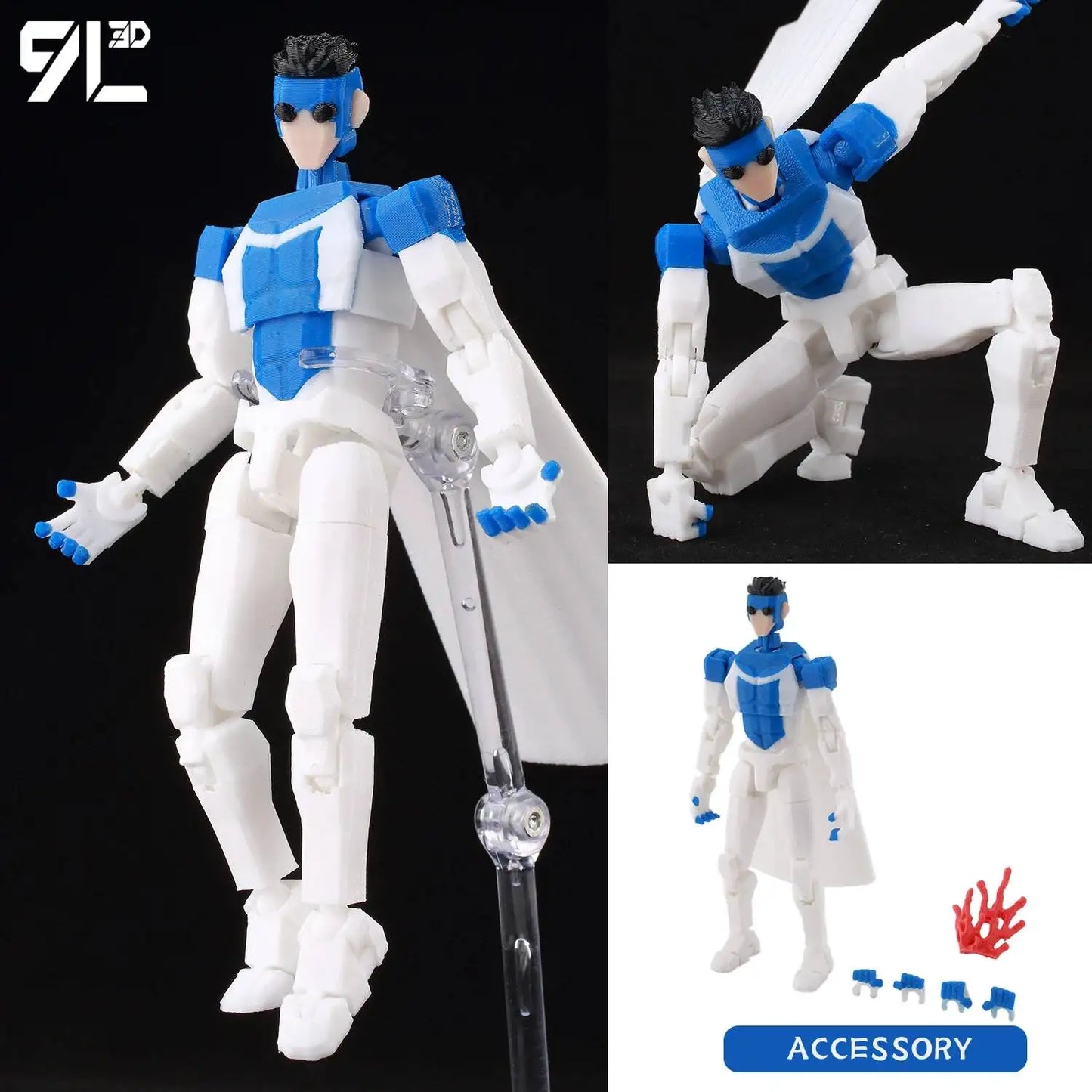 9L3D Invincible Slayer Daryl Dixon Lucky13 Action Figure Dummy13 Multi-Jointed Collectible Model Toys Titan13 Birthday Gifts T13