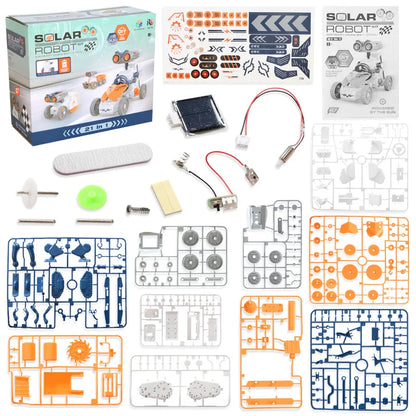 21 IN 1 STEM Solar Robot Kit Toy Boy Girl DIY Building Science Experiment Kids Building Electric Solar Robots Toys Birthday Gift