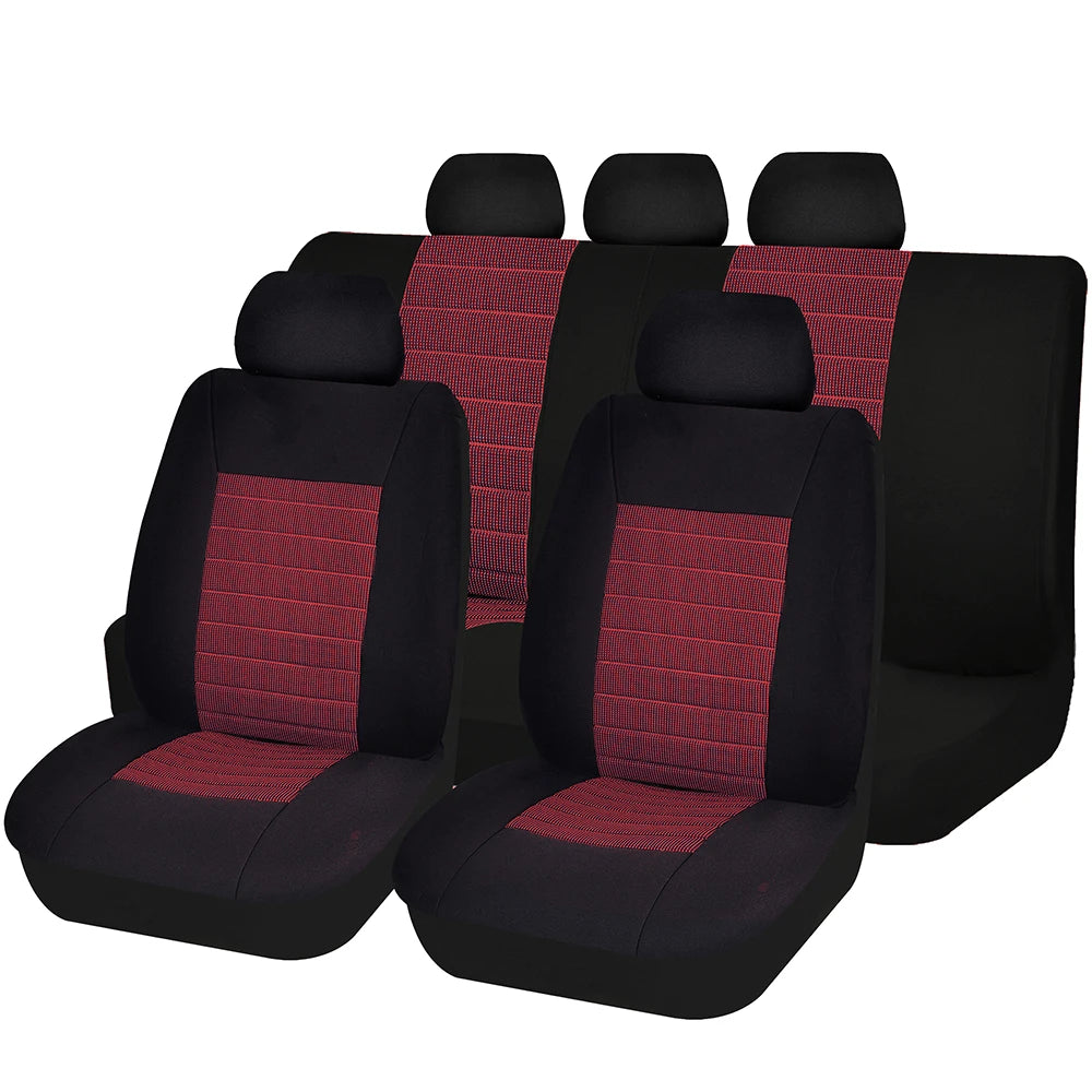 AUTOKING Car Seat Covers Airbag Compatible 2022 NEW Design Universal Size Fit For Most Van Minibus Separated Jacquard Car Seat