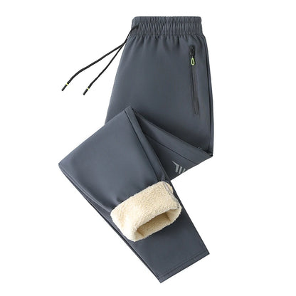 Plus Size 7xl Winter Pants Men Jogger Fleece Warm Trousers 6xl Black Blue Loose Sweatpants Streetwear Pants Joggers Sweatpants