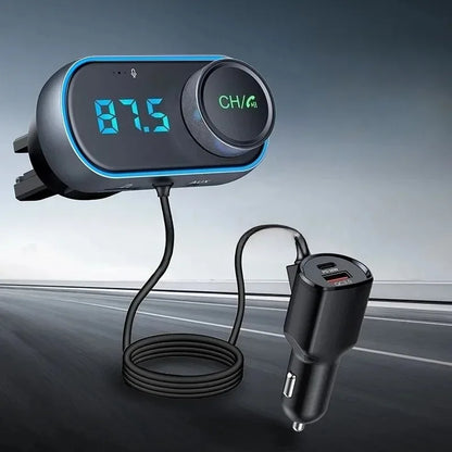 Player Auto Car Accessories 5.0 MP3 T78 TRD for Handsfree Bluetooth Car FM Transmitter USB QC3.0 Fast Charge Car Kit Wireless
