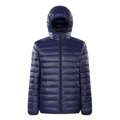 Down Jacket Men's 2024 New 90% White Duck Down Super Light Down Jacket Men's Lightweight Thermal Coat Hooded Feather Coat