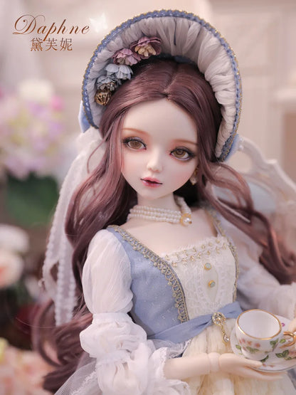 Daphne 1/3 Scale Mjd Ball Jointed Doll Full Set Moveable Two Tone Eyes Vintage Lace Dress Replaceable Outfit Adult Collection