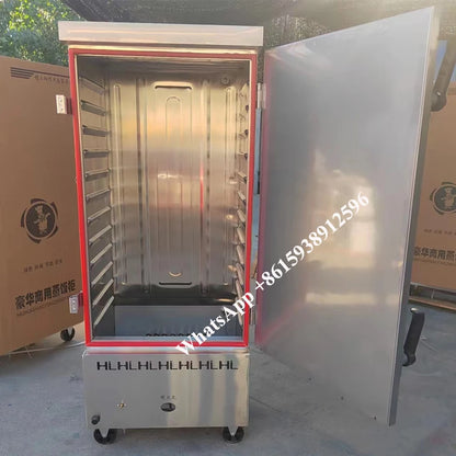 Rice Steamer Cabinet 12 Trays Commercial Electric 220V 110V Food Gas 24 Plate Mantou Meat Cooker