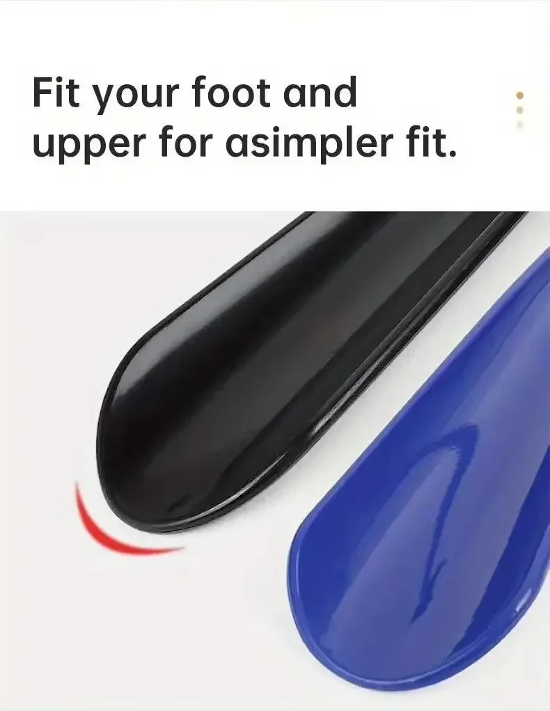 Long-Handled Plastic Shoehorn Shoe Slipper with Hanging Strap Lazy Person's Shoe Wearing Tool Convenient Shoe Extractor