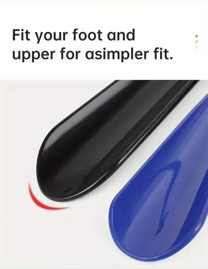 Long-Handled Plastic Shoehorn Shoe Slipper with Hanging Strap Lazy Person's Shoe Wearing Tool Convenient Shoe Extractor