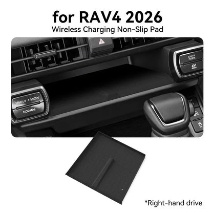 for Toyota RAV4 2026 Center Console Armrest Storage Box Anti-slip Organizer Tray Car Interior Accessories Black