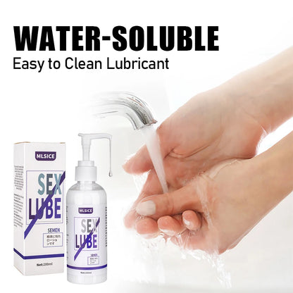 Gay Lubricant For Sex Adult Man Anal Lubrication Semen Cream Lube Water-Based Sperm Gel Women Intimate Sex Game Toys Lubricating
