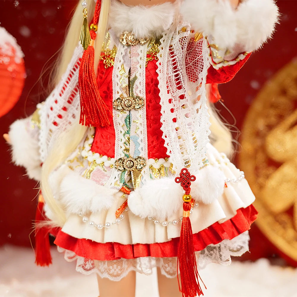 ICY DBS 1/4 BJD Dream Fairy Doll  Anime Toy Articulated Doll Holiday-Themed Doll Includes Clothing and Shoes 40cm SD
