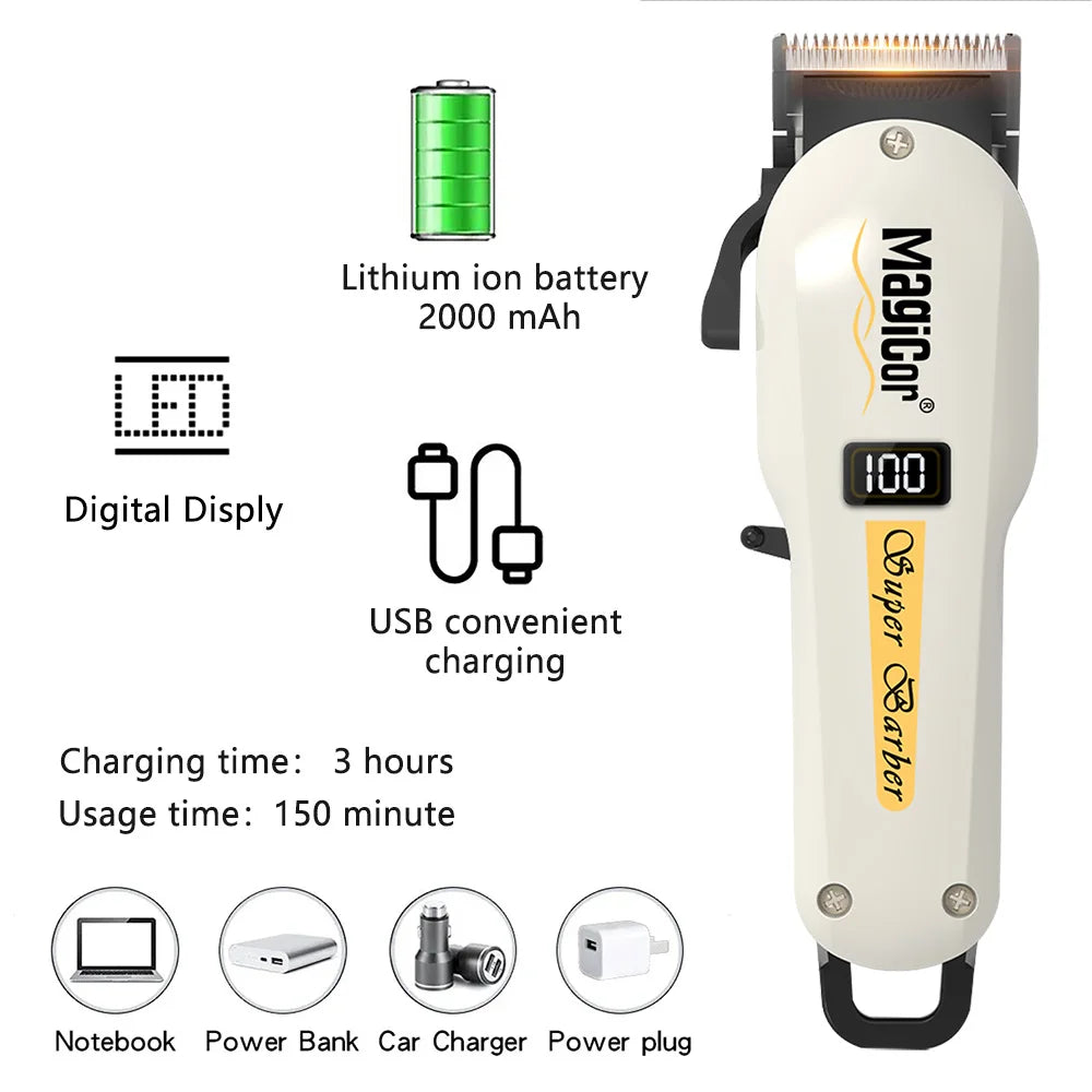 Cordless Barber Hair Trimmer USB Charging Men Hair Clipper Perfect Gift for Dad Husband Boyfriend | Father's Day & Birthday