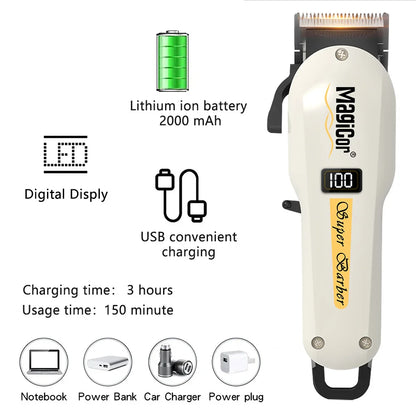Cordless Barber Hair Trimmer USB Charging Men Hair Clipper Perfect Gift for Dad Husband Boyfriend | Father's Day & Birthday