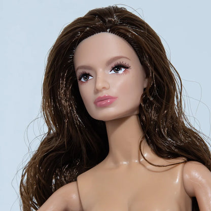 Multi-Poseable 12.6in 1/6 BJD - 12-Articulated, Realistic Makeup, Collector’s Gift, Desktop Display (No Clothing)
