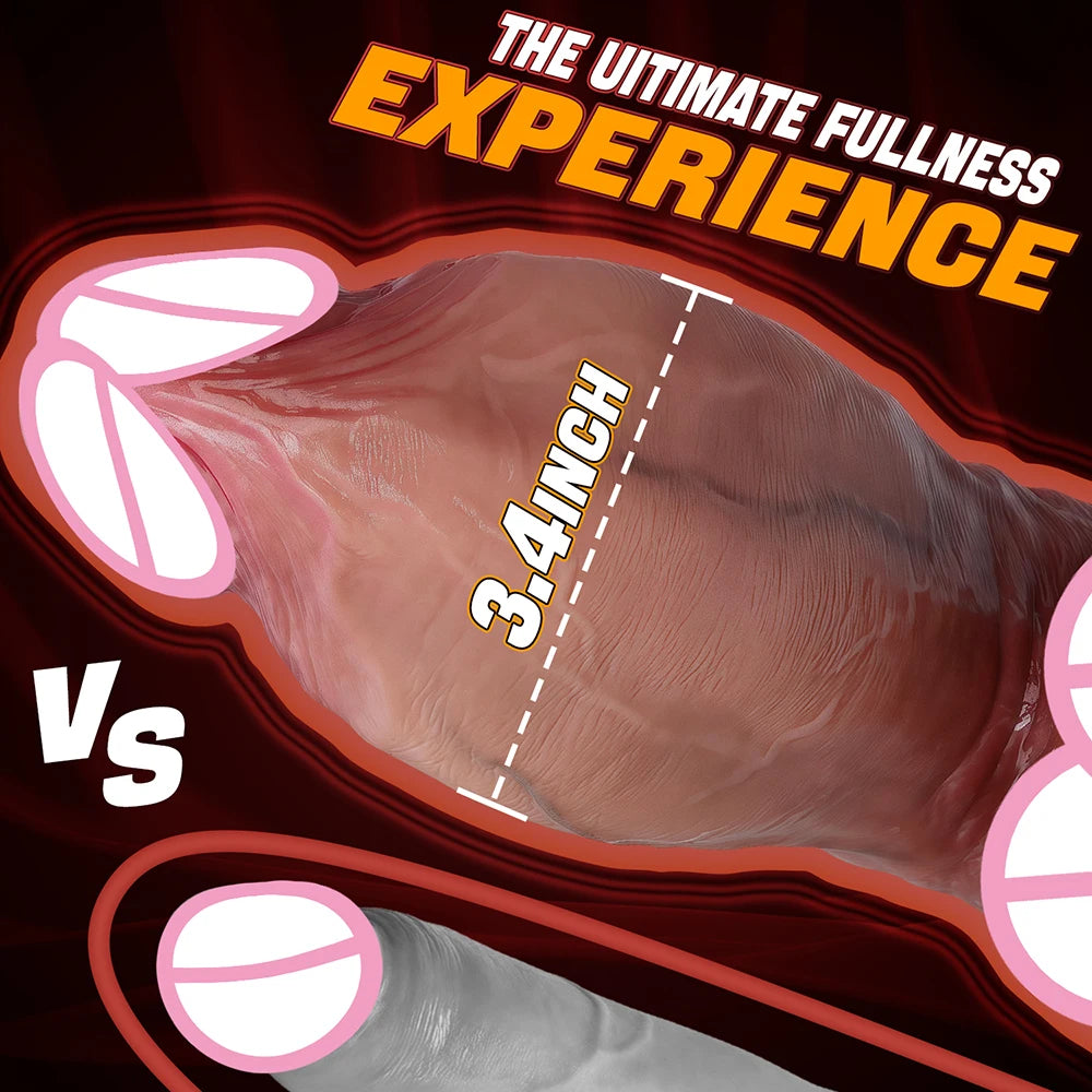 oversized mega realistic dildo big ass vaginal dilation masturbation wand thick penis male and female sex toys for super gamers