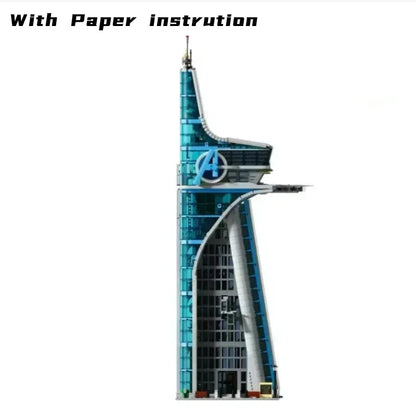 Cheapest The Bugle Building Of Daily Avengers Tower Bricks Building Blocks Dispaly Model Assemble Toy for Home Decor Adult Gifts