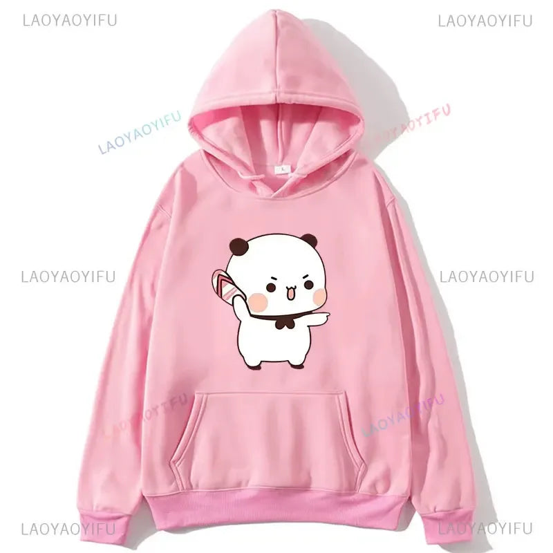 Couple Hoodies Bubu Dudu hoodie Sweatshirt Cartoon Kawaii Print Pullover Harajuku Men Women Sudaderas warm fleece hooded