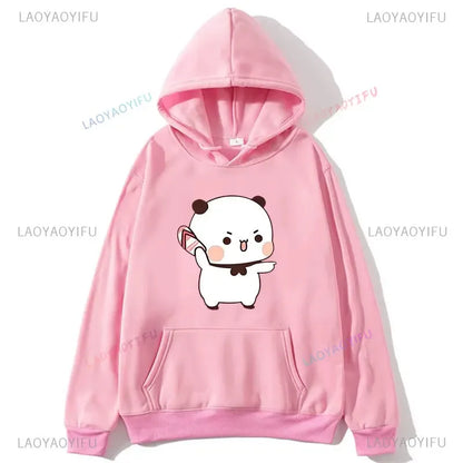 Couple Hoodies Bubu Dudu hoodie Sweatshirt Cartoon Kawaii Print Pullover Harajuku Men Women Sudaderas warm fleece hooded