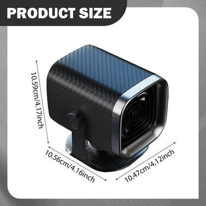 Mini Fan Heater with 360 Rotation Portable Car Electric Heater for Defogging and Defrosting Winter Windscreens