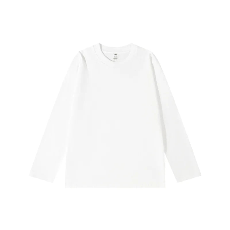 Spring Summer Tops T-shirt Women Solid Cotton Long Sleeve Bottoming Shirt Casual Korean Top Tees Harajuku Loose Basic Tshirt