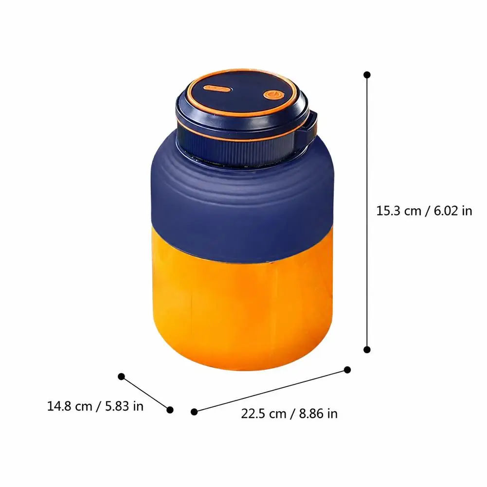 Portable Blender for Shakes and Smoothies Personal Size Juicer Cup Rechargeable Mini Fruit Mixer with Dual Lid for Travel Office