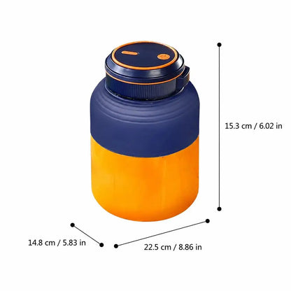 Portable Blender for Shakes and Smoothies Personal Size Juicer Cup Rechargeable Mini Fruit Mixer with Dual Lid for Travel Office